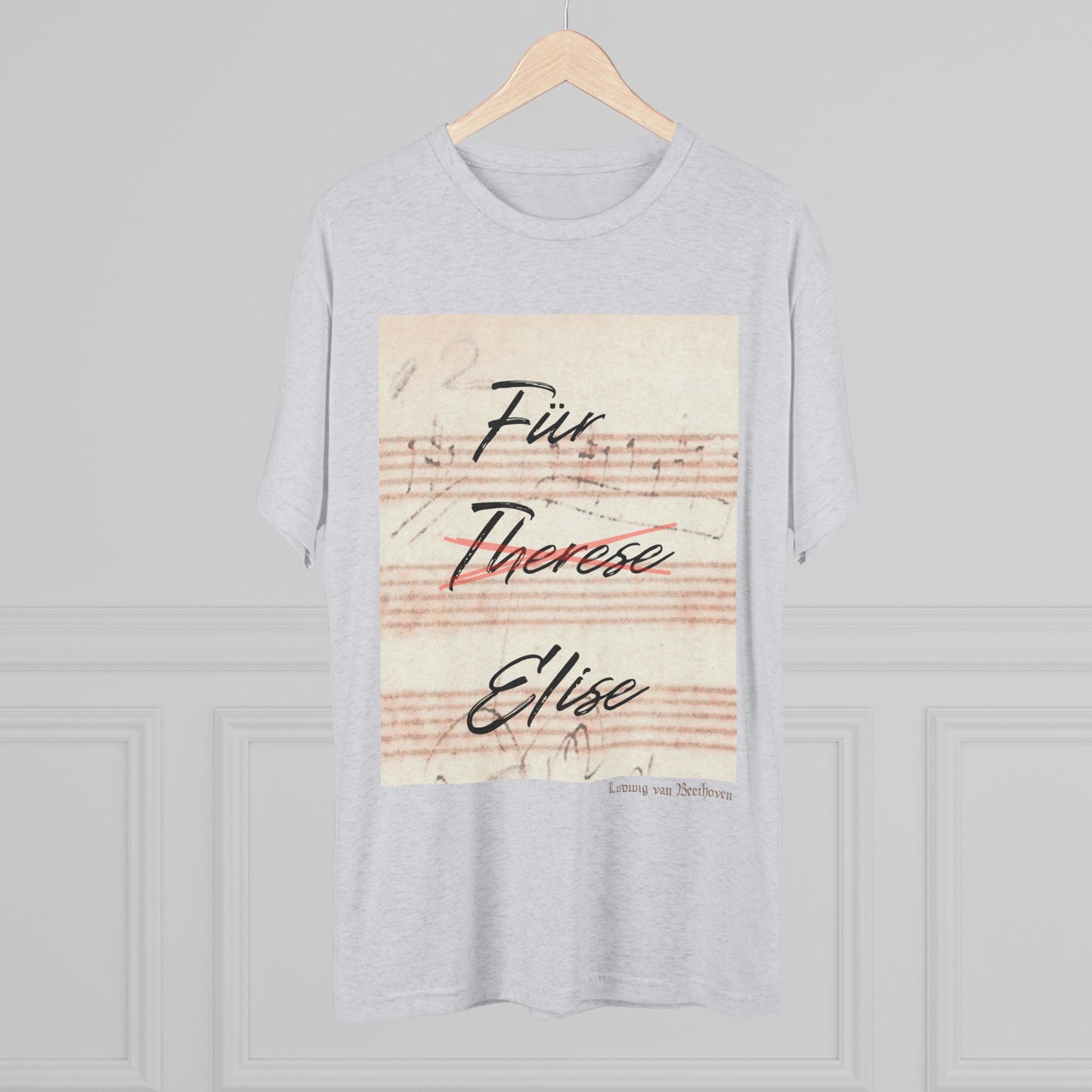 Beethoven Unisex Tri-Blend Crew Tee