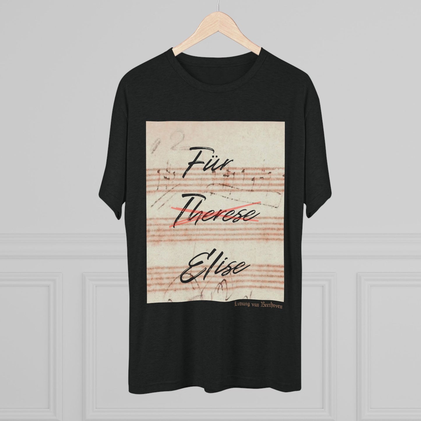 Beethoven Unisex Tri-Blend Crew Tee