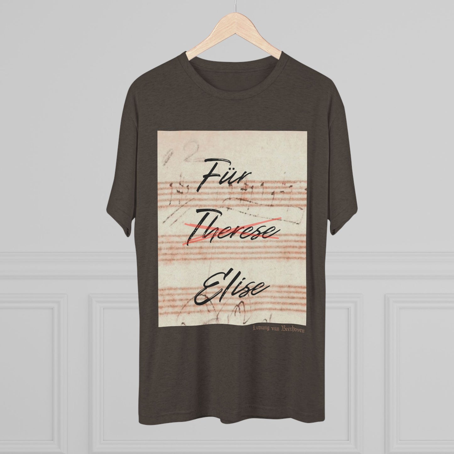 Beethoven Unisex Tri-Blend Crew Tee