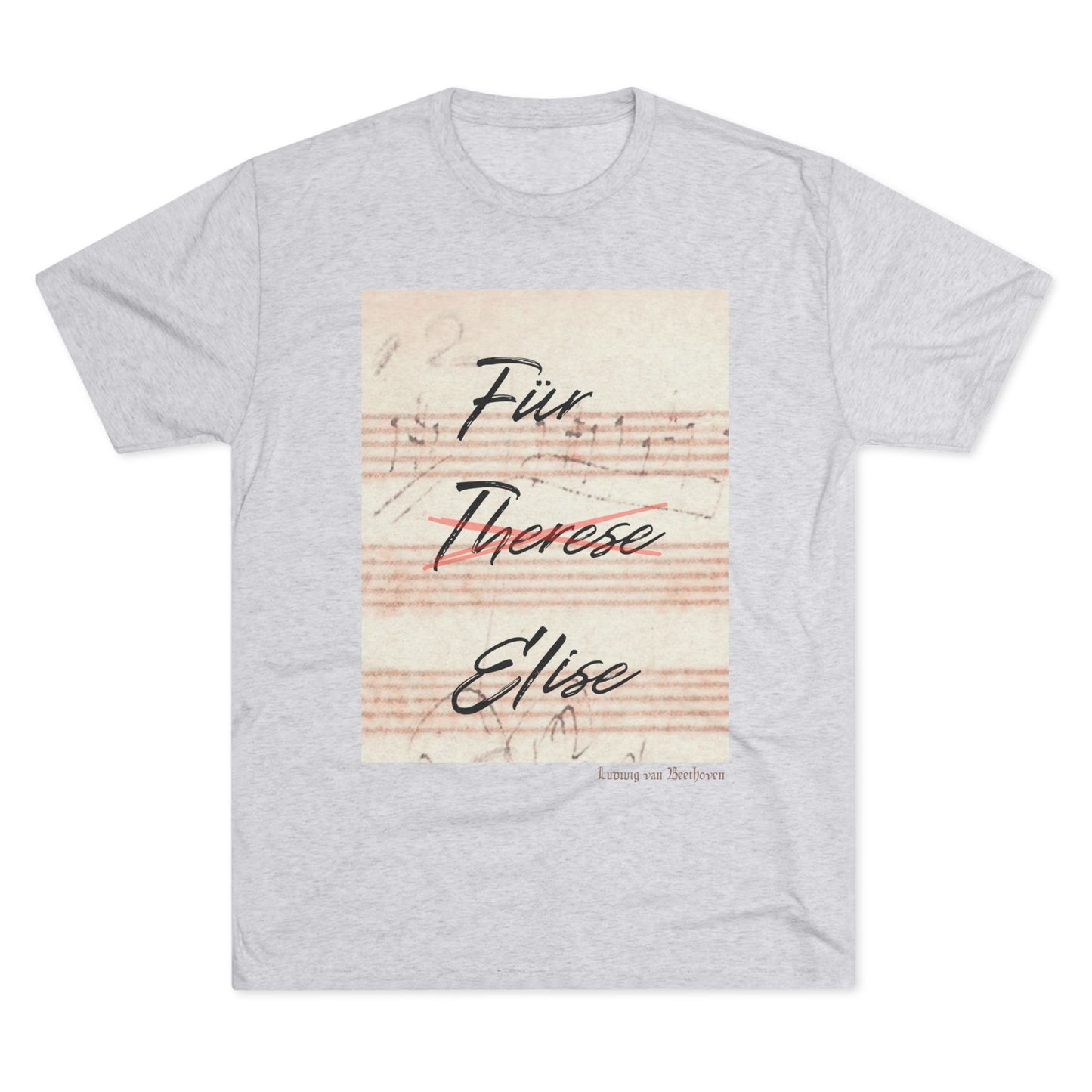 Beethoven Unisex Tri-Blend Crew Tee