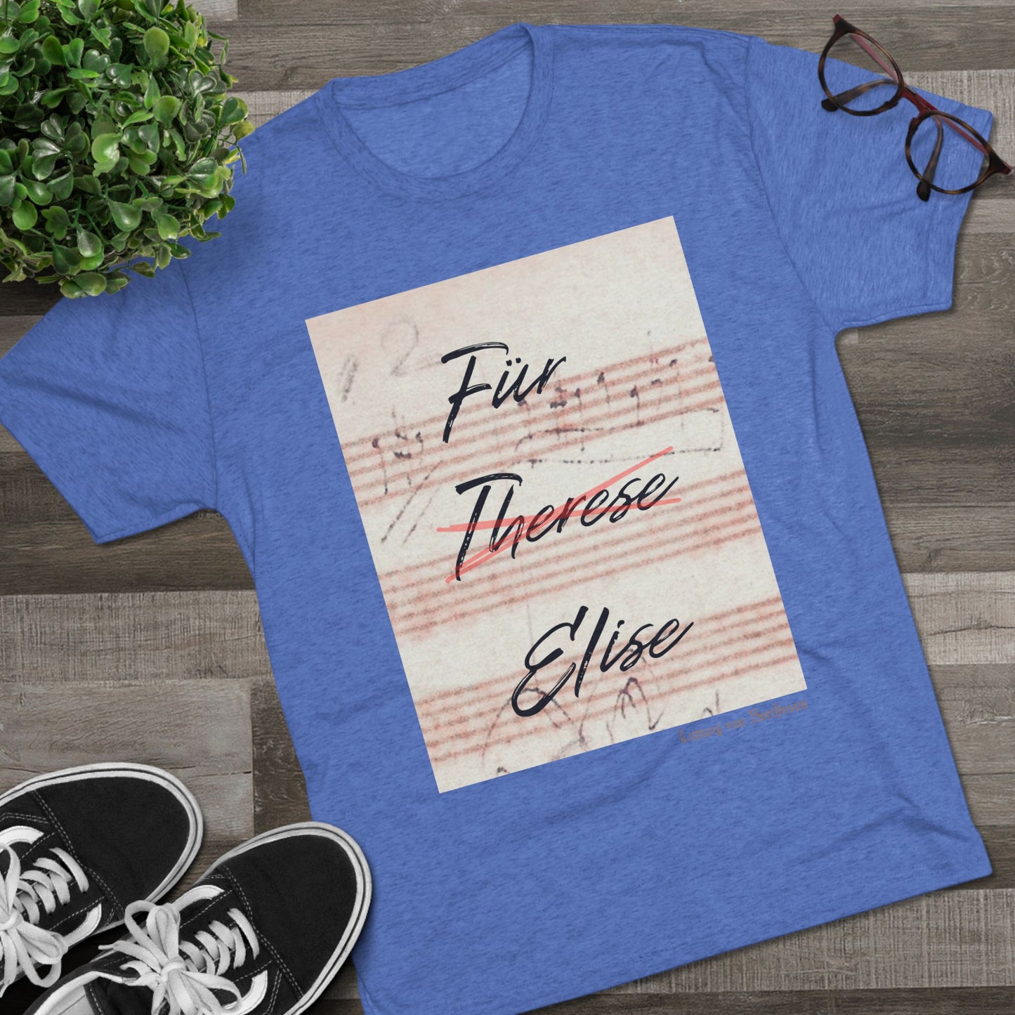 Beethoven Unisex Tri-Blend Crew Tee