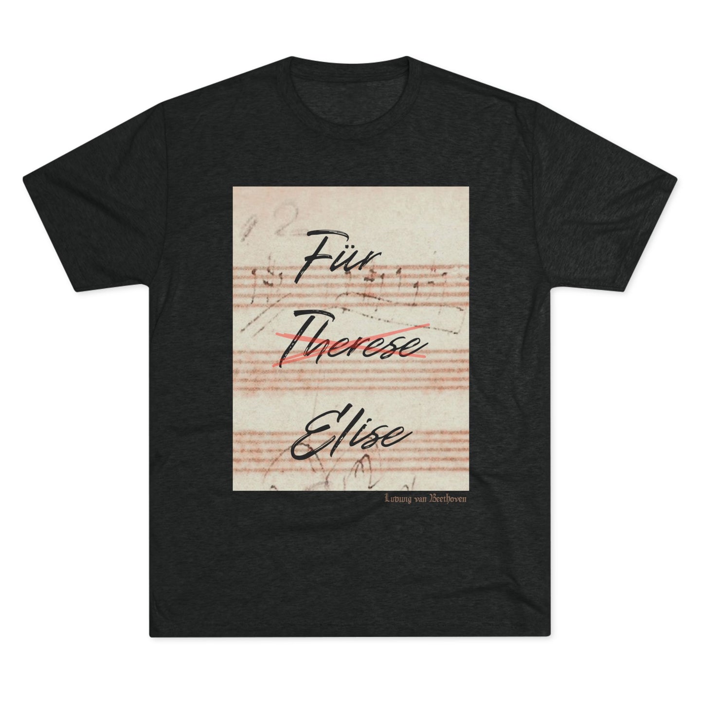 Beethoven Unisex Tri-Blend Crew Tee