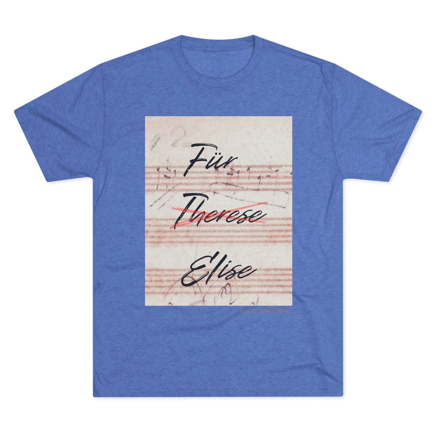 Beethoven Unisex Tri-Blend Crew Tee