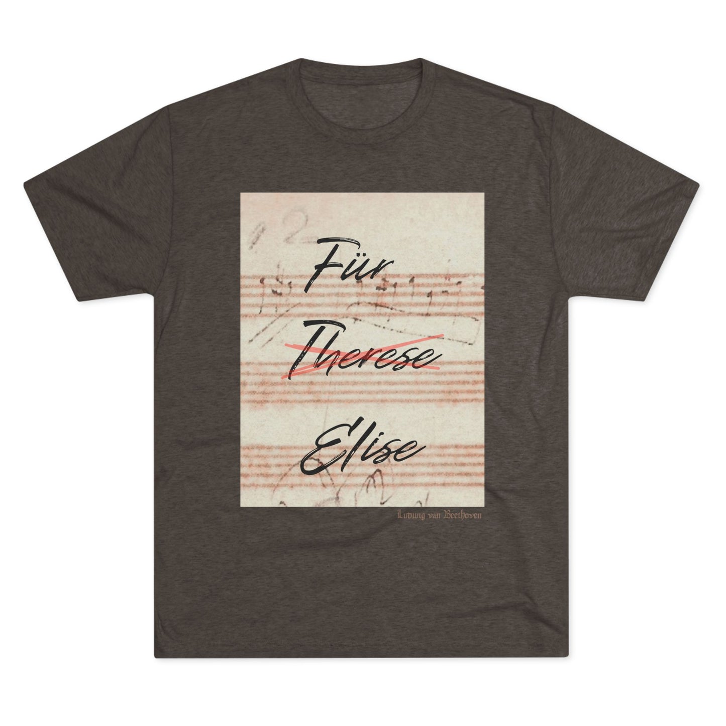 Beethoven Unisex Tri-Blend Crew Tee