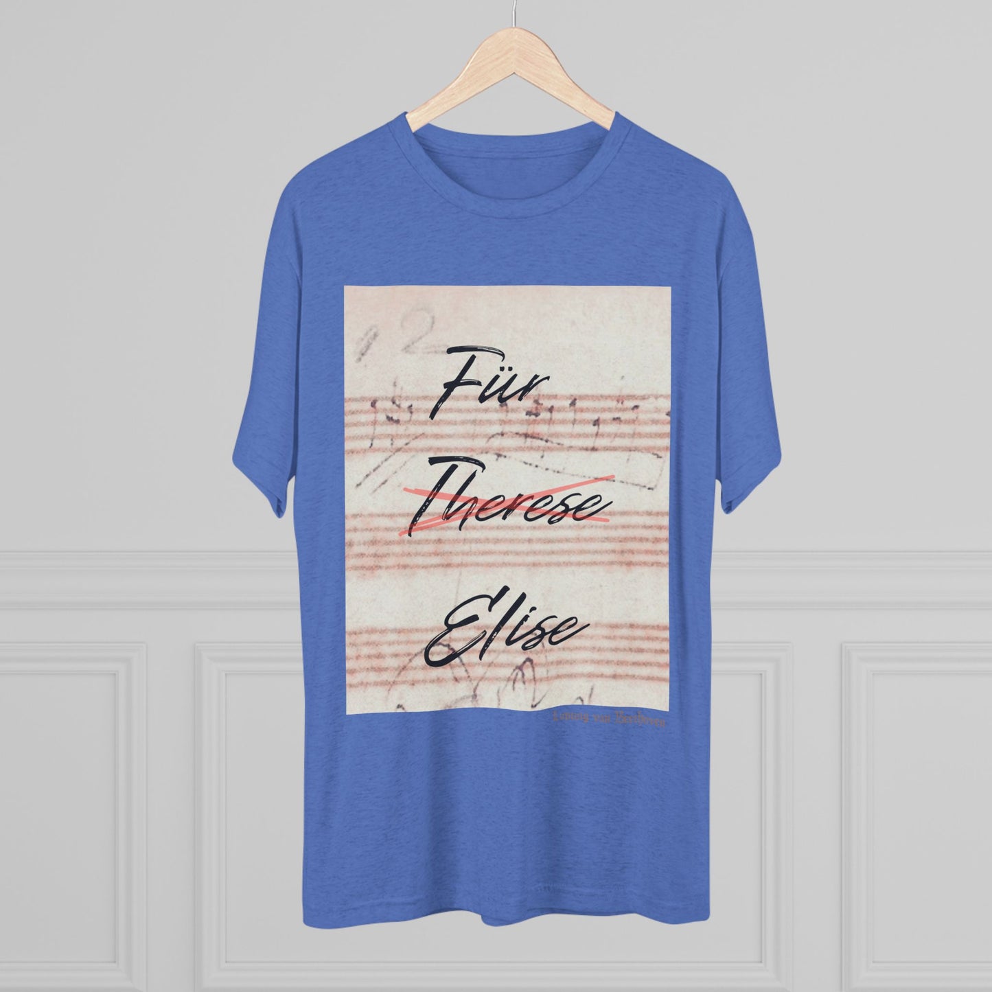 Beethoven Unisex Tri-Blend Crew Tee