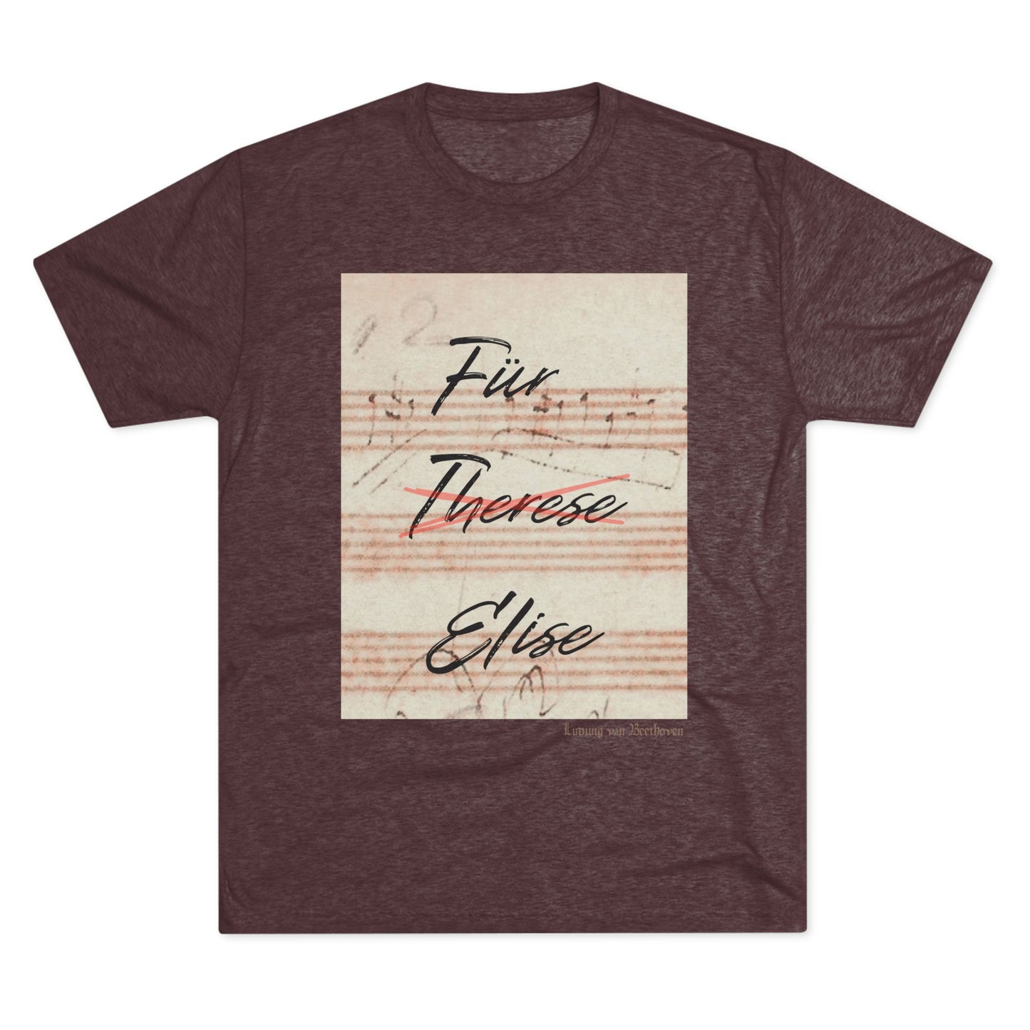 Beethoven Unisex Tri-Blend Crew Tee
