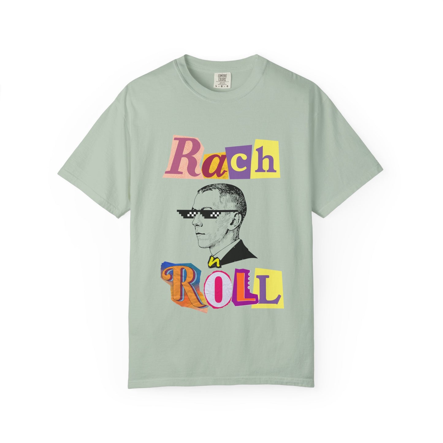 Rach(maninoff) n Roll Retro T-Shirt, Graphic Tee, Cool Gift for Musicians, Fun Concert Wear, Unisex Casual Style, Unique Music Enthusiast Apparel