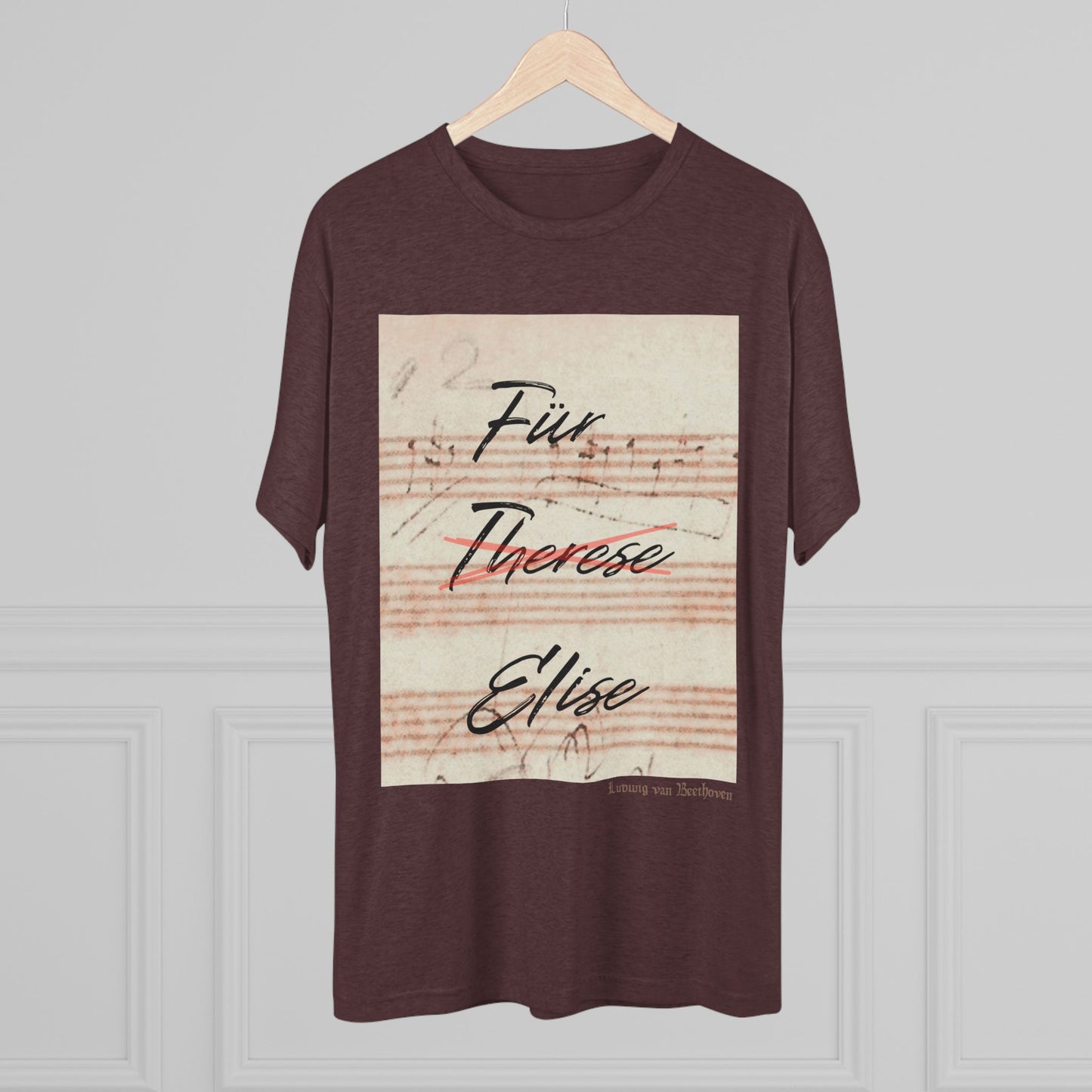 Beethoven Unisex Tri-Blend Crew Tee